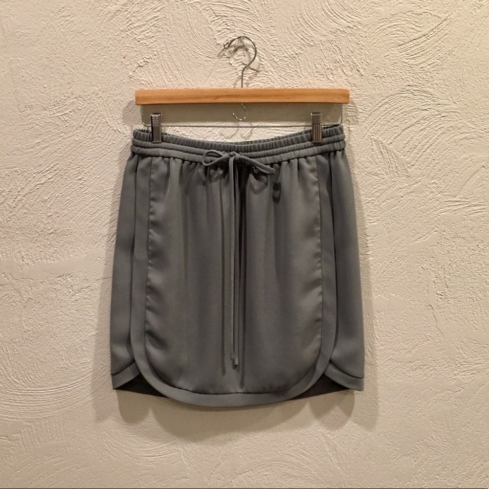 J.Crew drapey double-twill skirt